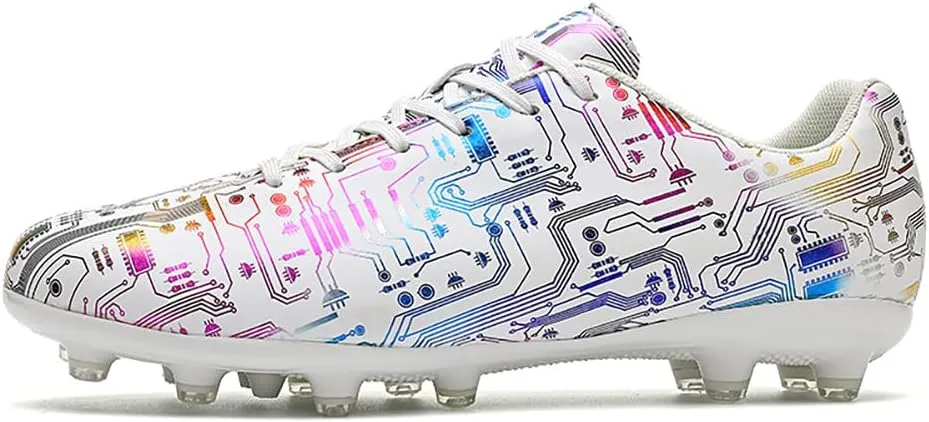 YYSPR Unisex AG Cleats Athletic Soccer Non Slip Wear Resistant Outdoor Turf Comfortable Training Football Shoes