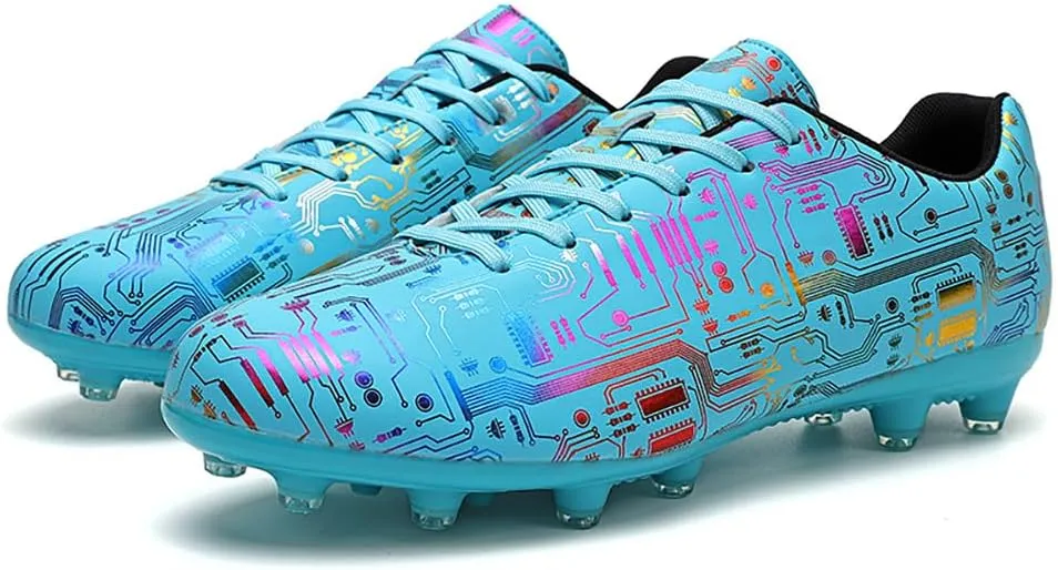 YYSPR Unisex AG Cleats Athletic Soccer Non Slip Wear Resistant Outdoor Turf Comfortable Training Football Shoes