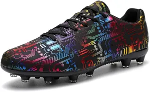 YYSPR Unisex AG Cleats Athletic Soccer Non Slip Wear Resistant Outdoor Turf Comfortable Training Football Shoes
